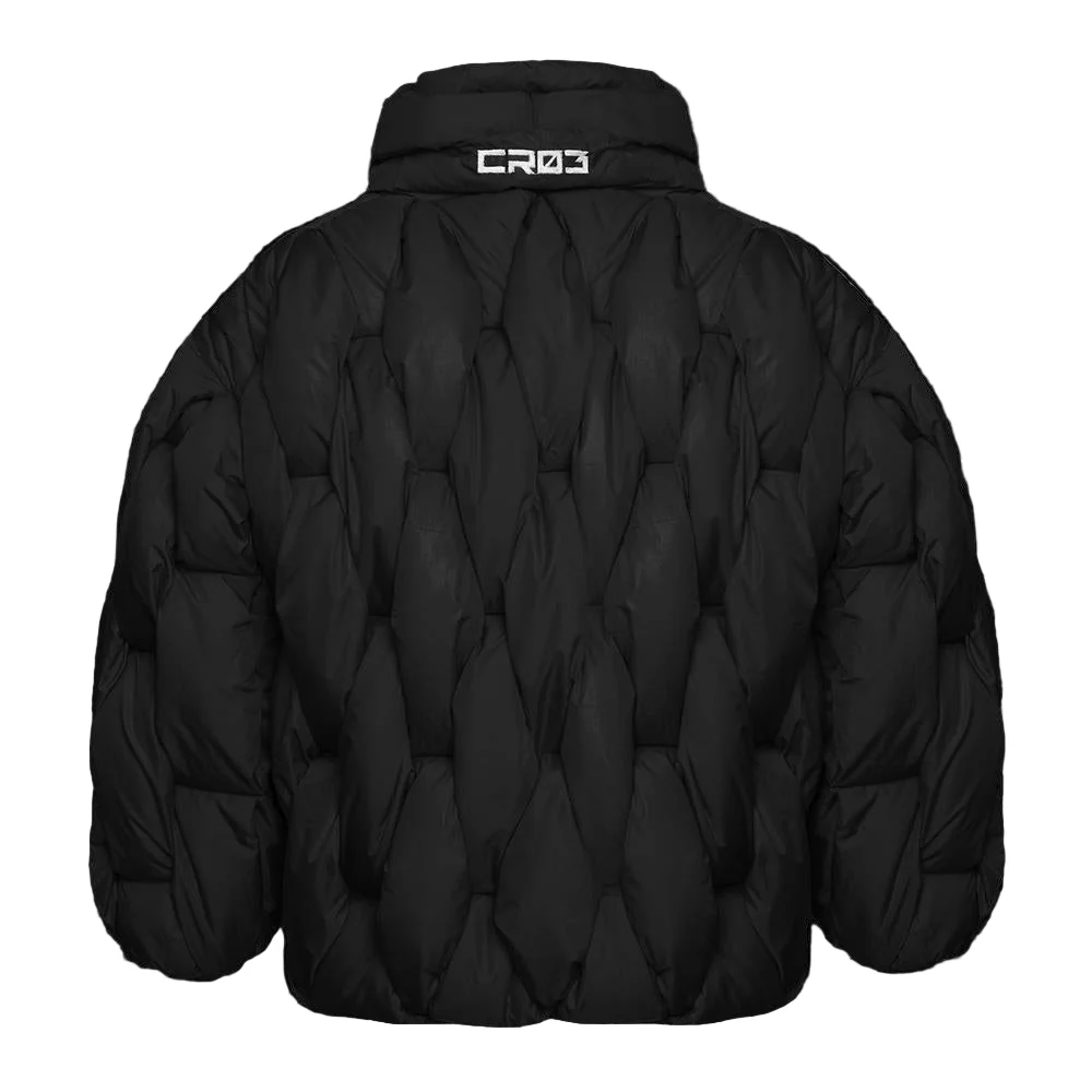 GLACIER PUFFER – Black Weave - Image 3