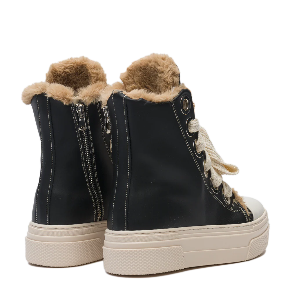 CALIPSO 300 FUR –  Classic Black Leather - Image 3