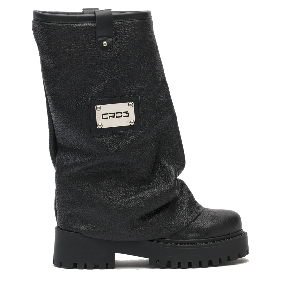 CHUNKY – Leather Boots Black