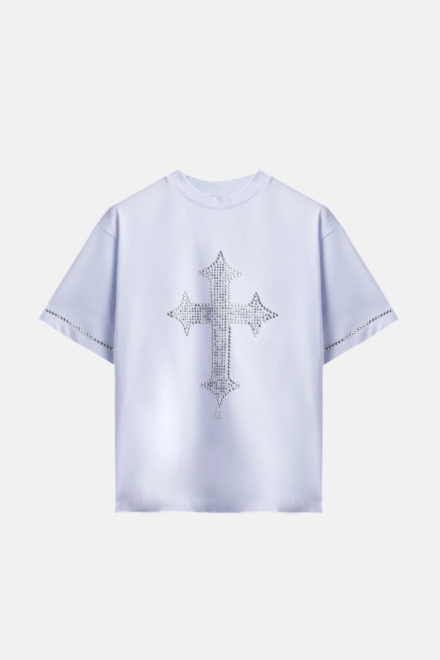 CR03 Cross Strass Tee – White Edition