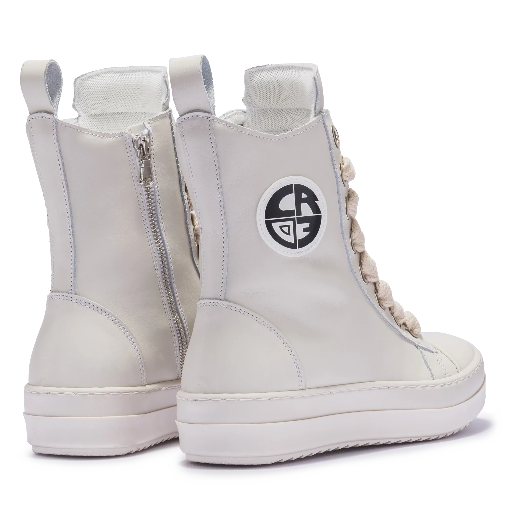 MIRAGE – Cream Leather with Cream Laces - Image 2