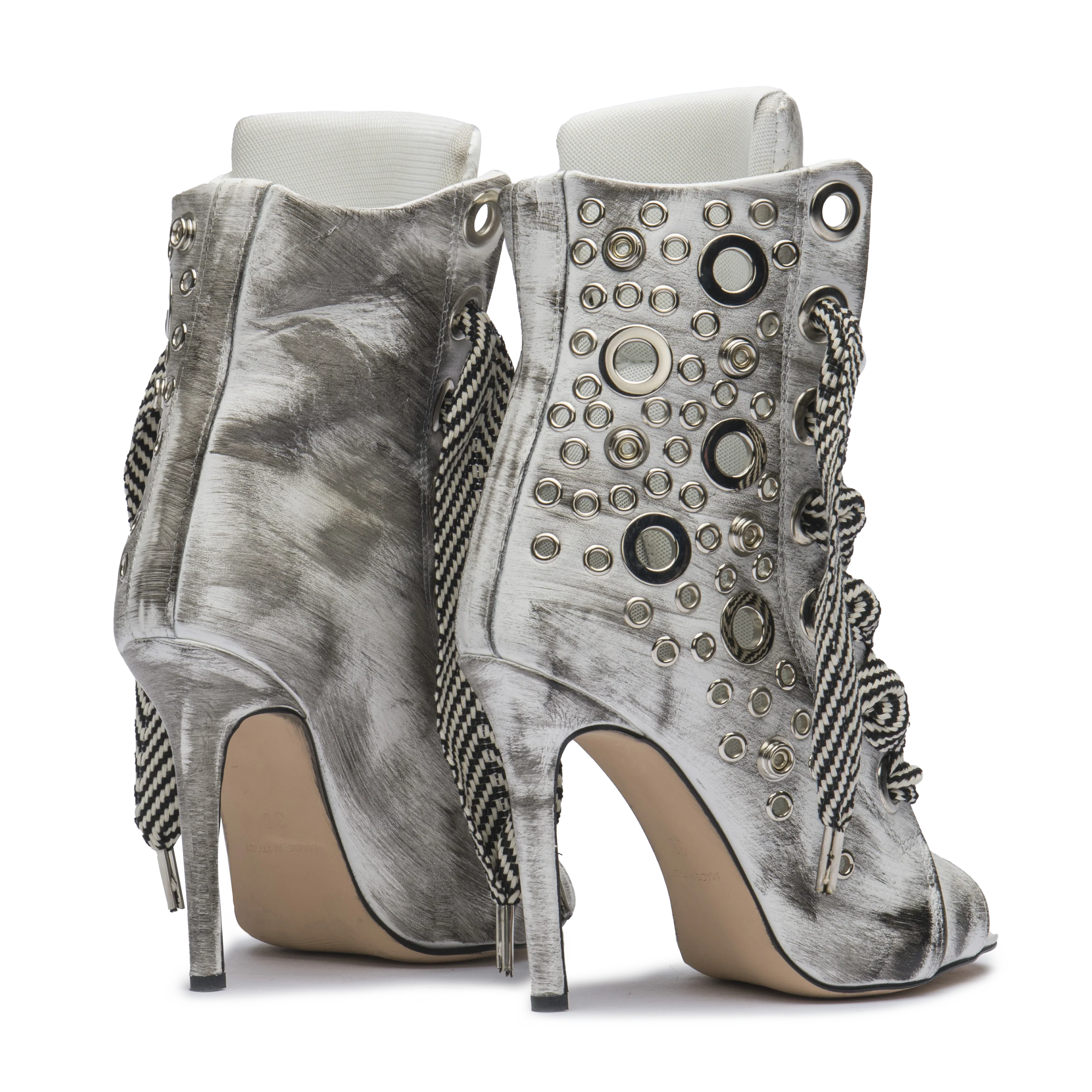 RUSH – Silver Distressed Leather - Image 3