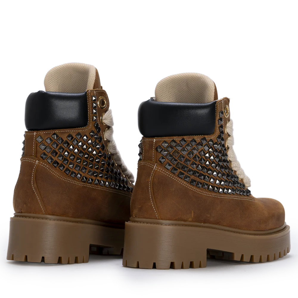 STARBOOT CUSTOM – Brown Pyramid Stud Edition - Image 3