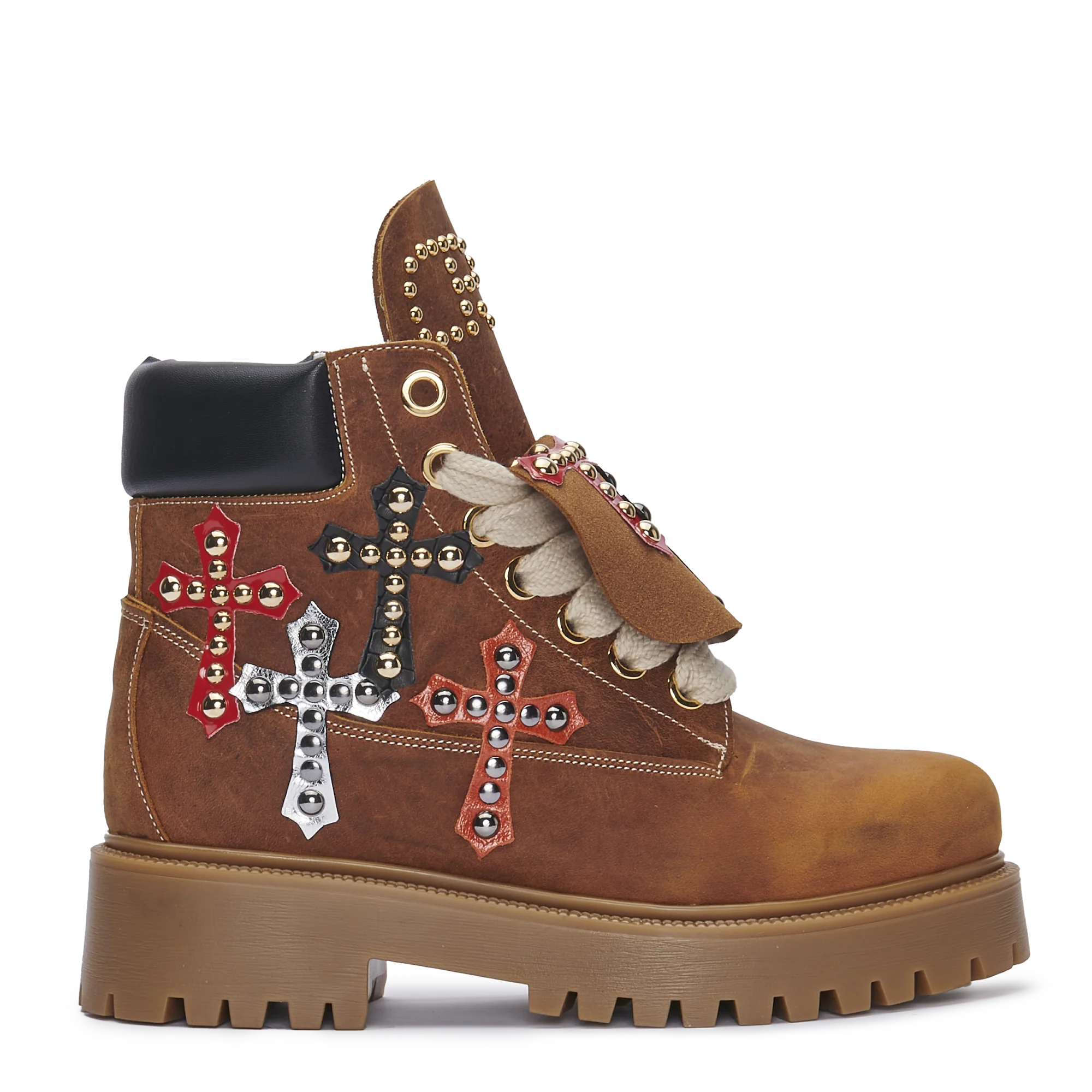 STARBOOT CUSTOM – Studded Cross Leather