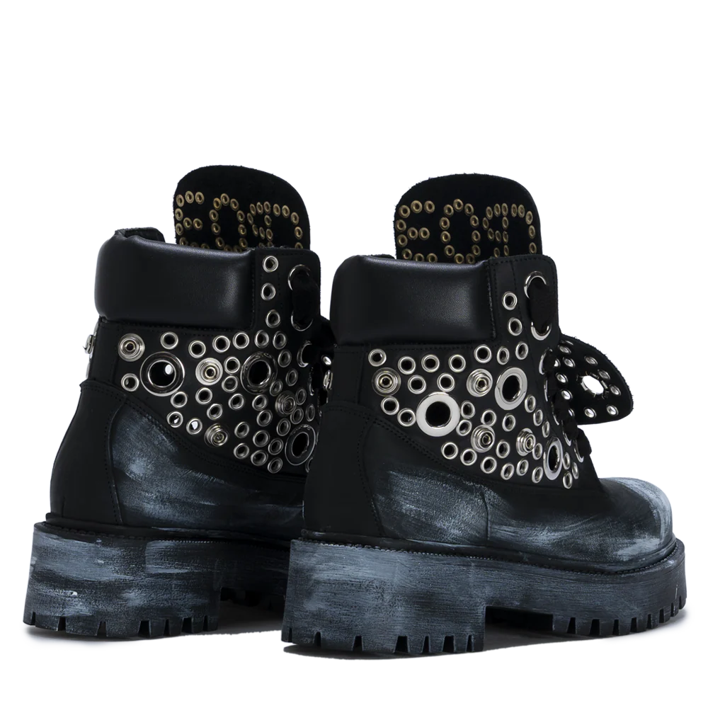 STARBOOT CUSTOM – Total Black Silver Eyelets Edition - Image 3