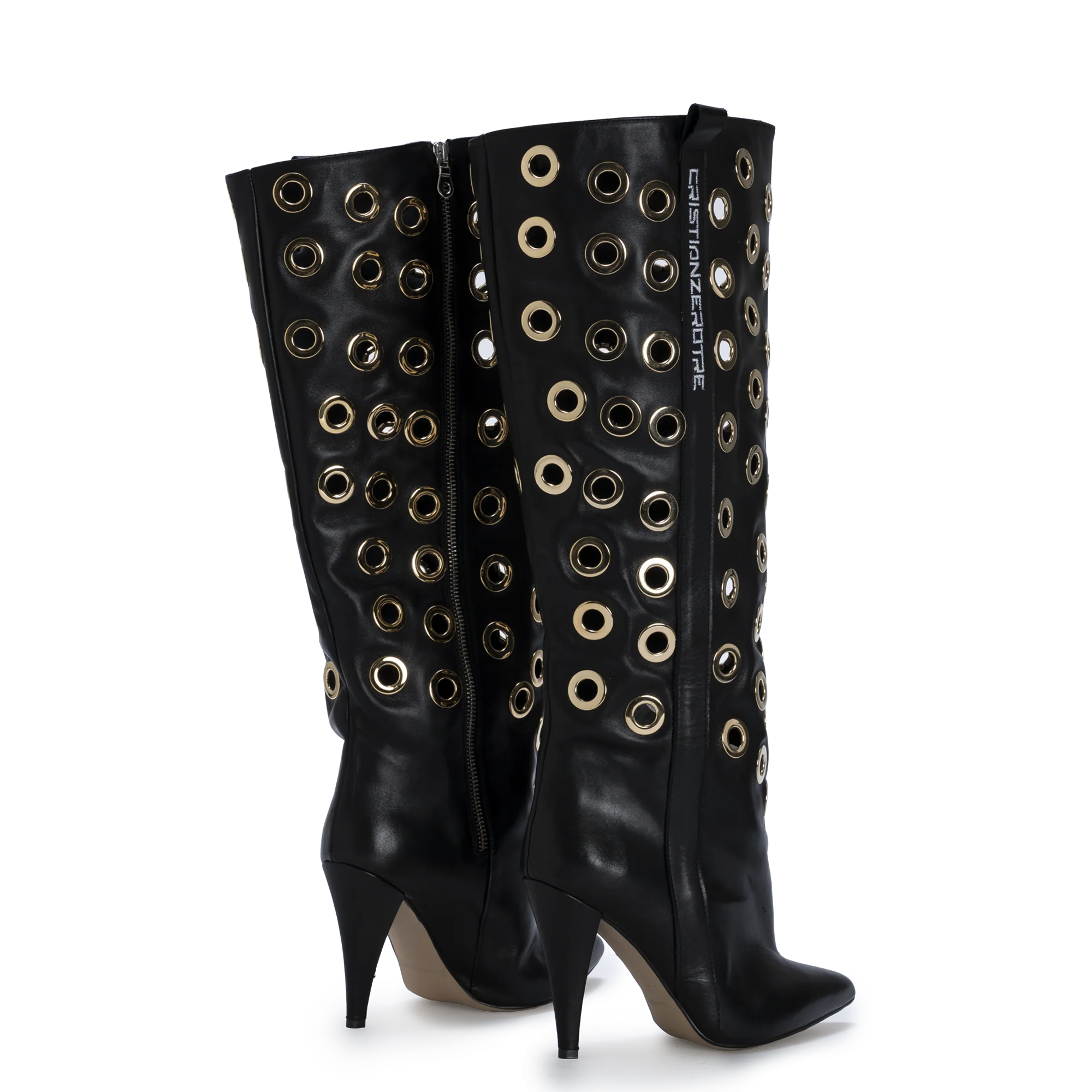 STORM – Gold Eyelet Boots - Image 3
